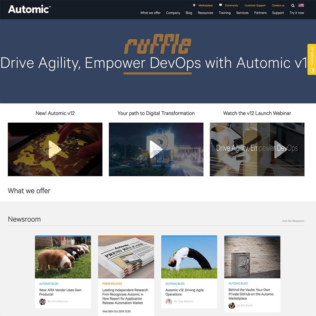 Automic Software Website